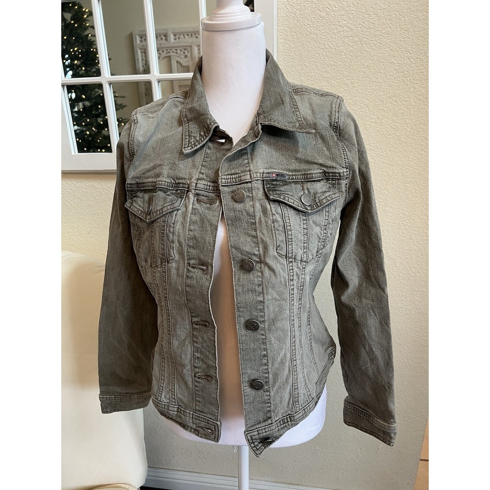 Gray denim like jean jacket boy or girl medium vintage from four ward